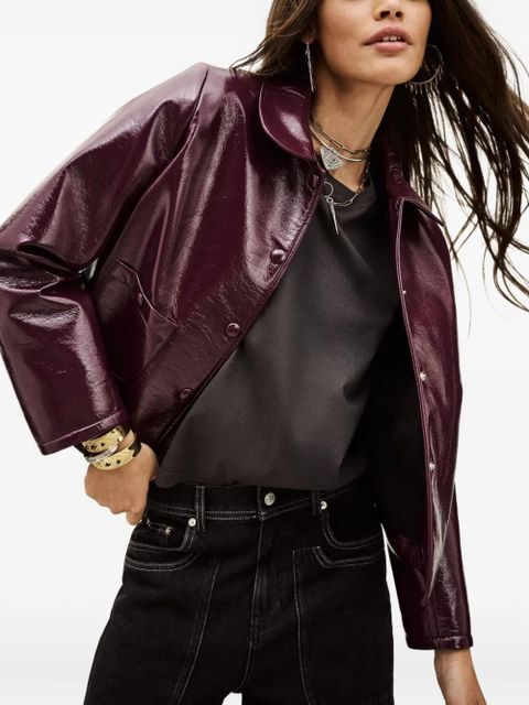 Ba&Sh Meelos buttoned pocket jacket - Purple