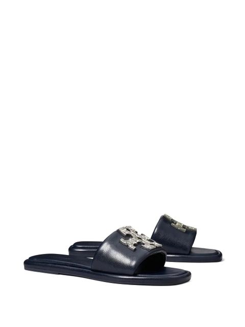Tory Burch Double T Deco Sport slides - Blue - zdjęcie produktu nr 2