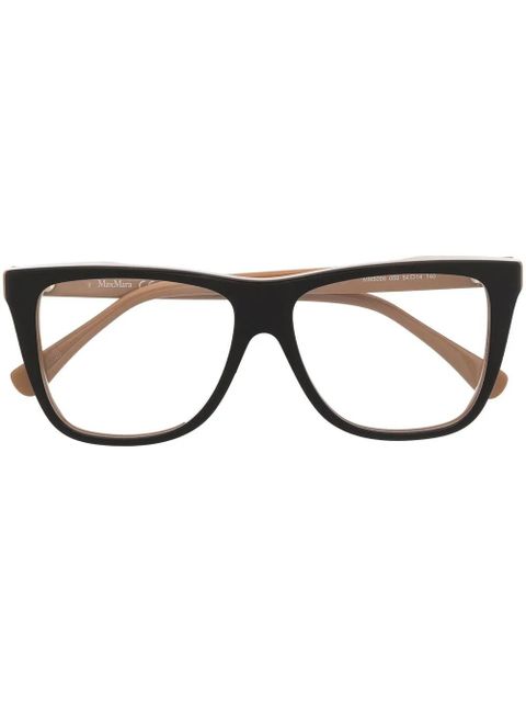 Max Mara Eyewear square-frame glasses - Brown - zdjęcie produktu nr 1