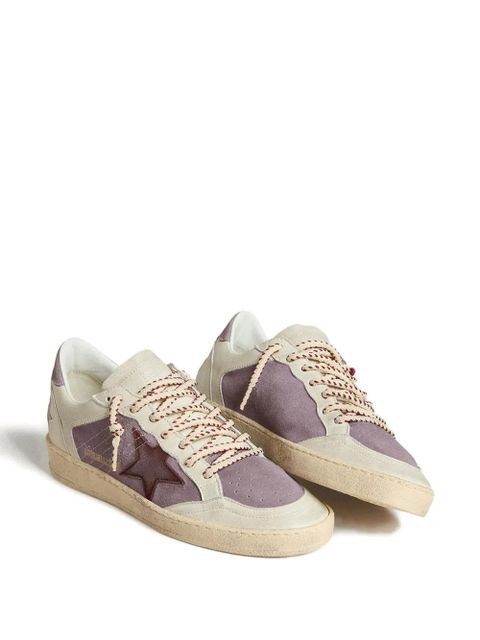 Golden Goose leather-star sneakers - Purple