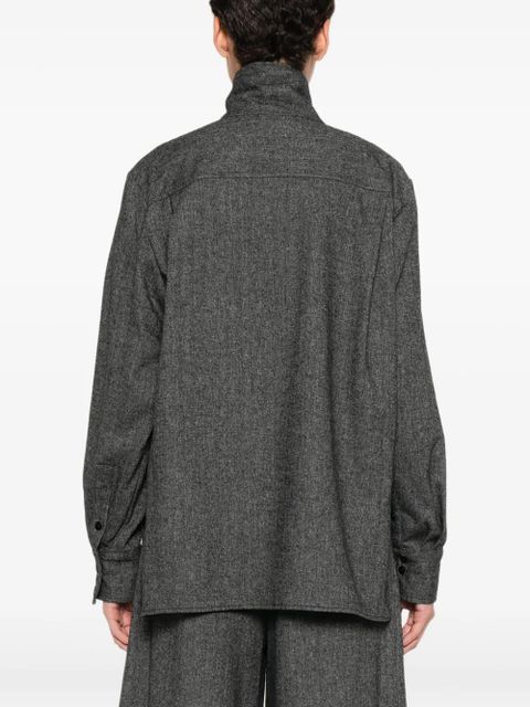 SOLOTRE buttoned-collar shirt - Grey