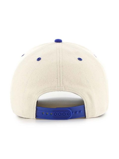 47 brand czapka z daszkiem z domieszką wełny MLB Los Angeles Dodgers kolor beżowy z aplikacją B-CHSHT12WIP-NT