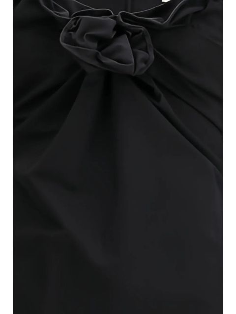 Magda Butrym flower-appliqué dress - Black - zdjęcie produktu nr 2