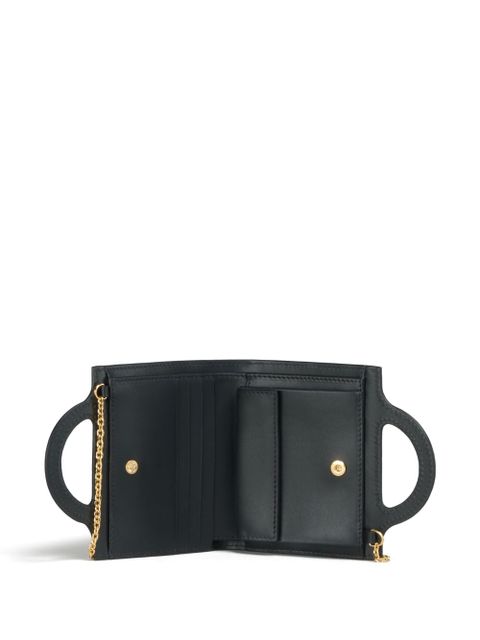Marni Tropicalia leather wallet-on-chain - Black