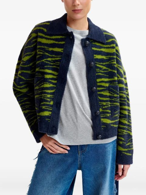 Essentiel Antwerp two-tone long-sleeve cardigan - Blue