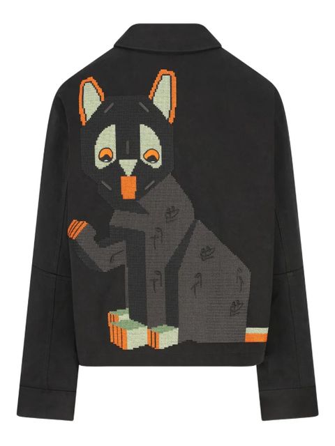 LOEWE x Louis Wain cat-embroidery jacket - Black - zdjęcie produktu nr 2
