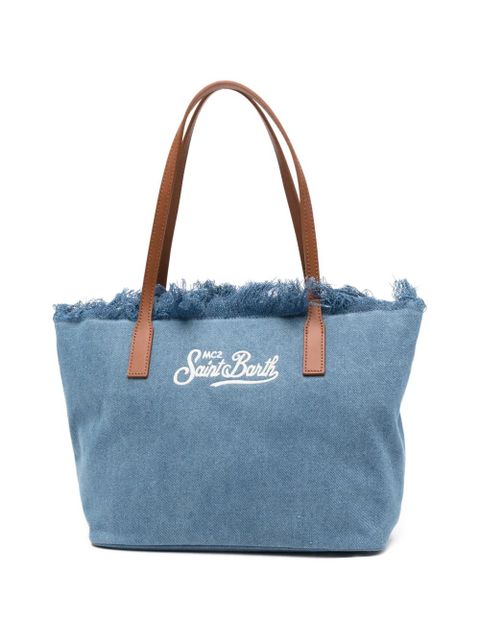 MC2 Saint Barth logo-embroidery tote bag - Blue - zdjęcie produktu nr 1