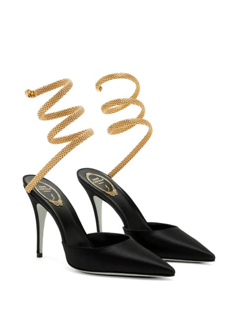 René Caovilla snake-detail pumps - Black - zdjęcie produktu nr 2