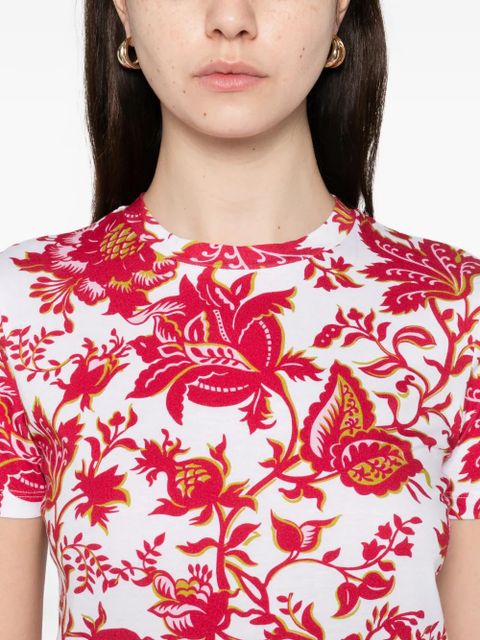 ETRO floral-print T-shirt - White