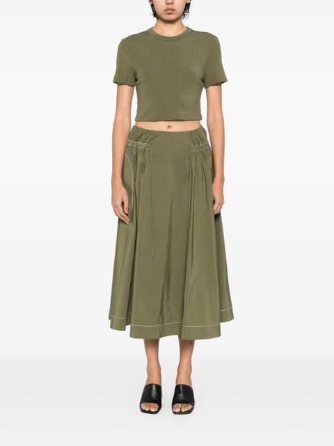 Simkhai Cinta ribbed cropped top - Green - zdjęcie produktu nr 2