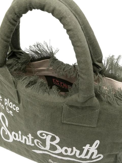 MC2 Saint Barth Vanity fringed tote bag - Green