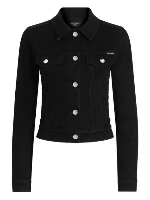 Dolce & Gabbana buttoned denim jacket - Black - zdjęcie produktu nr 1