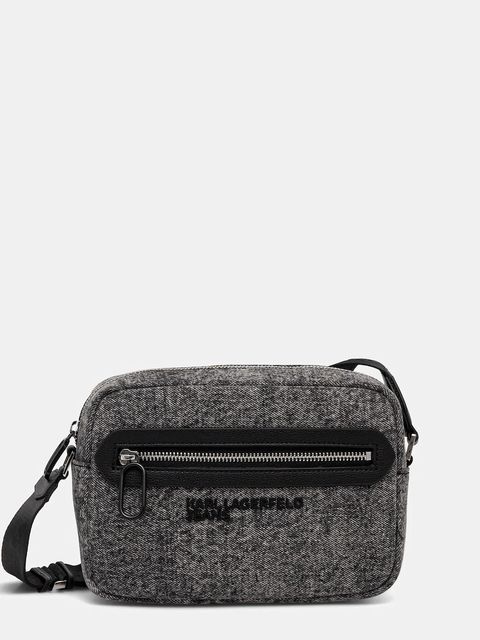 Karl Lagerfeld Jeans saszetka jeansowa kolor czarny B1M30250 - zdjęcie produktu nr 1