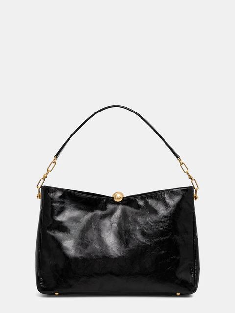 Furla torebka skórzana kolor czarny WB01885.BX4100.O6000 - zdjęcie produktu nr 1