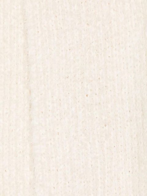 Magda Butrym ribbed-knit hooded scarf - Neutrals - zdjęcie produktu nr 2