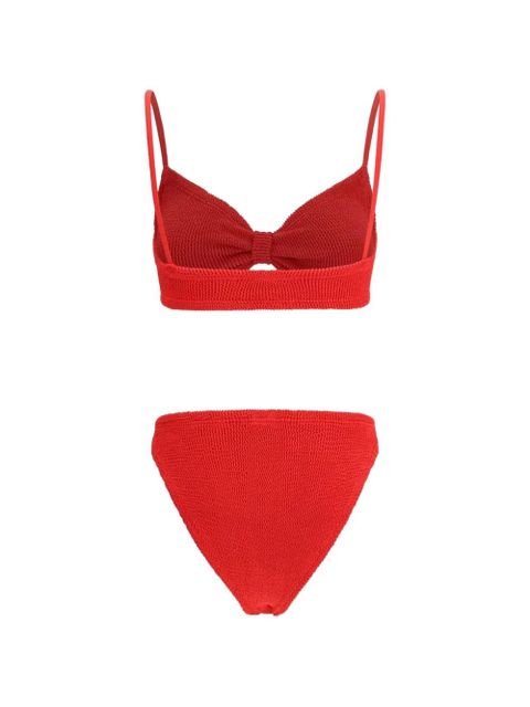 Hunza G Alicia crinkle-effect bikini - Red - zdjęcie produktu nr 2