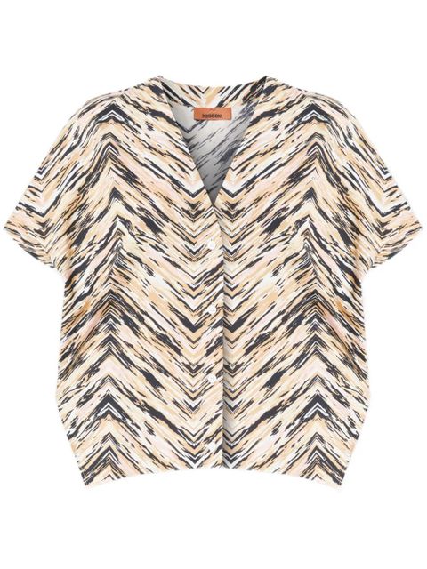 Missoni zigzag-print shirt - Neutrals - zdjęcie produktu nr 1