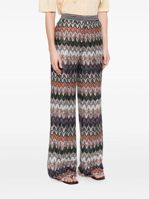 Missoni elasticated-waistband trousers - Green