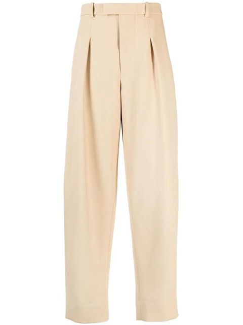 WARDROBE.NYC wide-leg dart-detail trousers - Neutrals - zdjęcie produktu nr 1