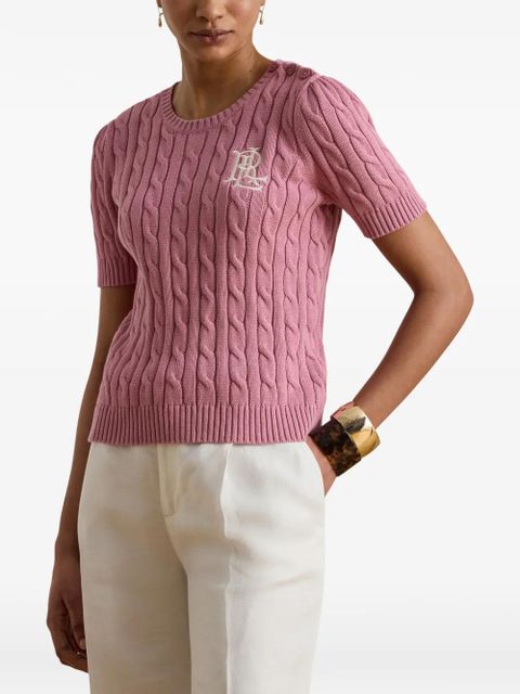 Lauren Ralph Lauren cable-knit T-shirt - Pink - zdjęcie produktu nr 2