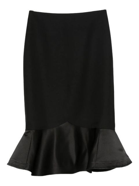 FENDI ruffled midi skirt - Black - zdjęcie produktu nr 2
