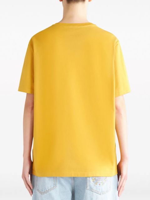 ETRO Pegaso-embroidered cotton T-shirt - Yellow - zdjęcie produktu nr 2