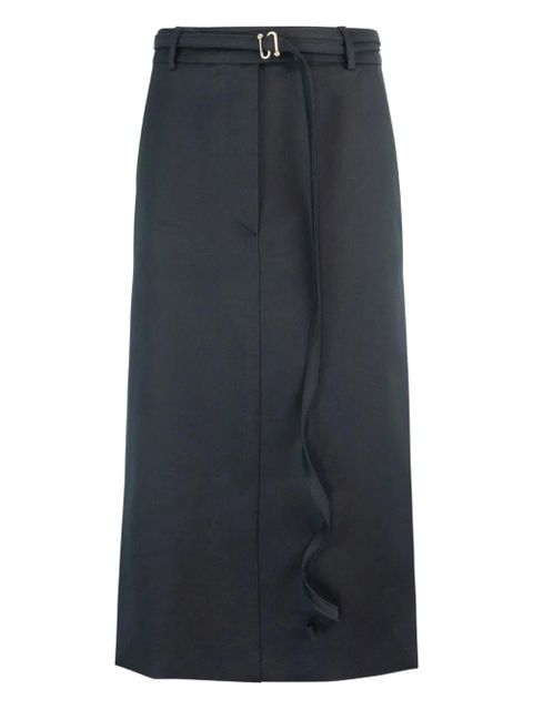 Sportmax belted midi skirt - Black - zdjęcie produktu nr 1