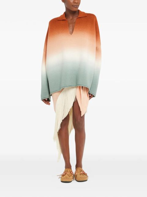 Alanui Shades of Shore long-sleeve sweater - Orange