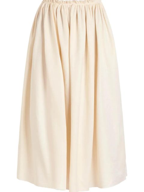 Gabriela Hearst Chiara pleated-detail midi skirt - Neutrals - zdjęcie produktu nr 2