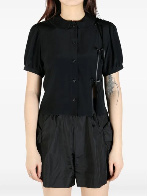 Simone Rocha bow-embellished shirt - Black