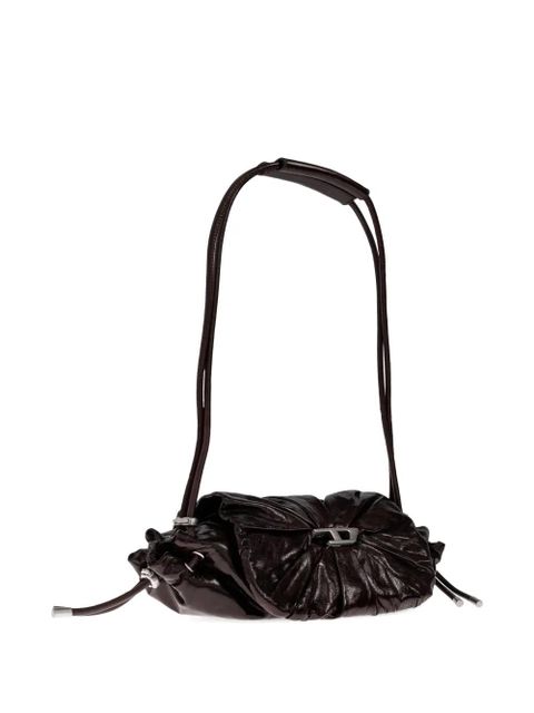 Diesel pleated clasp tote bag - Brown