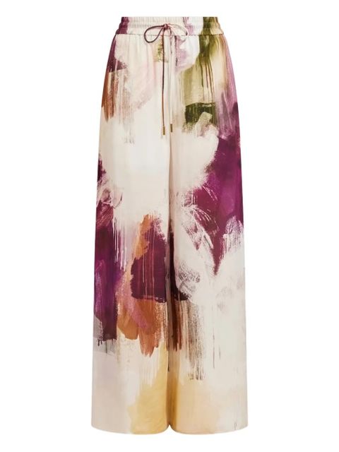 Aje Atomic silk palazzo pants - Neutrals - zdjęcie produktu nr 1