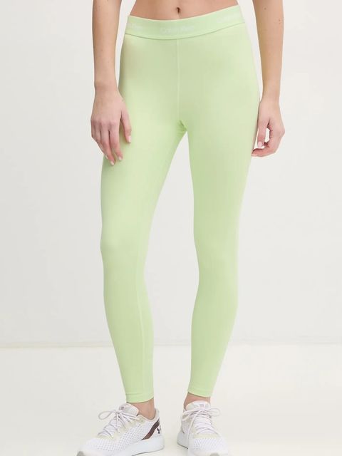 Calvin Klein Performance legginsy treningowe kolor zielony z nadrukiem LVGWS5L609 - zdjęcie produktu nr 1