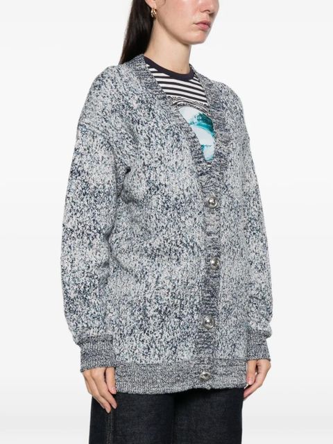 Rabanne V-neck button-front cardigan - Blue