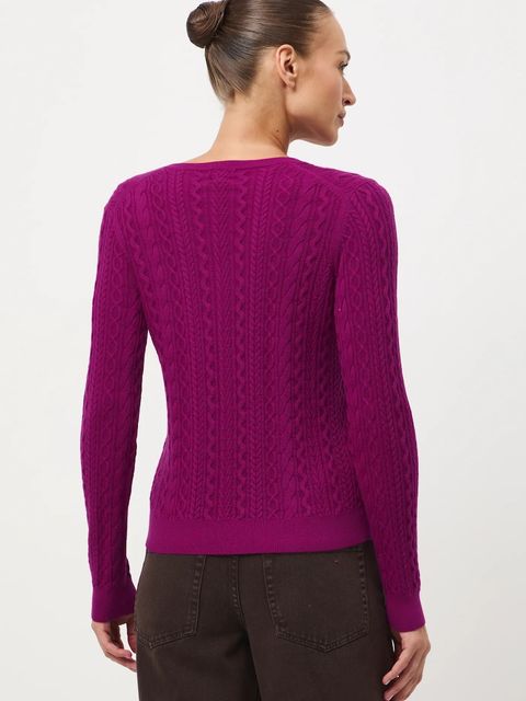 Medicine sweter z wełny merino kolor różowy