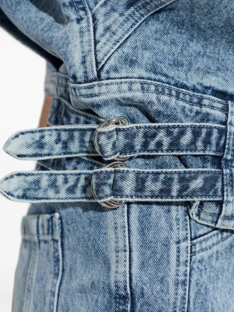 MARANT ÉTOILE buckled zip-up jacket - Blue