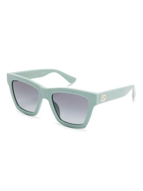 Gucci Eyewear cat eye sunglasses - Green - zdjęcie produktu nr 2