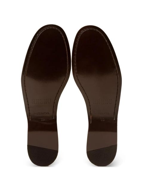 Hereu Sastre Supple Shiny leather loafers - Brown