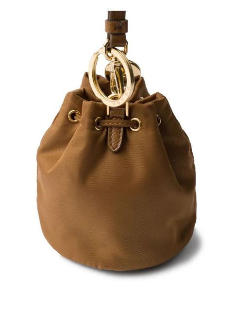 Prada mini Icon Re-Nylon bag charm - Brown - zdjęcie produktu nr 2