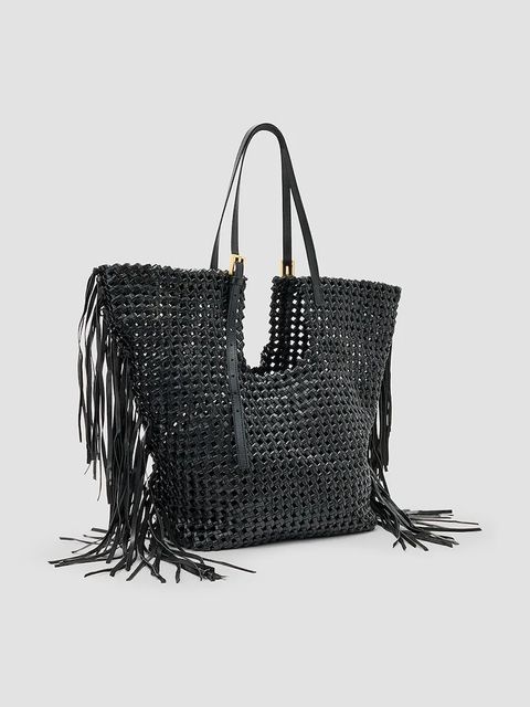 AllSaints torebka skórzana ARA kolor czarny W378XC