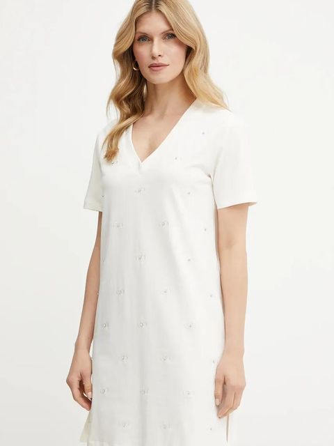 Liu Jo sukienka kolor beżowy mini prosta TA5192 JS088 - zdjęcie produktu nr 1