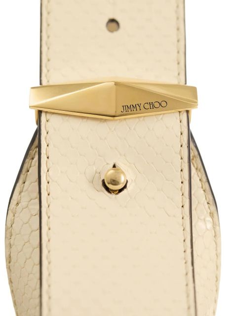 Jimmy Choo Diamond Hobo S leather shoulder bag - Neutrals
