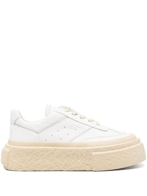 MM6 Maison Margiela contrasting-platform sneakers - White - zdjęcie produktu nr 1