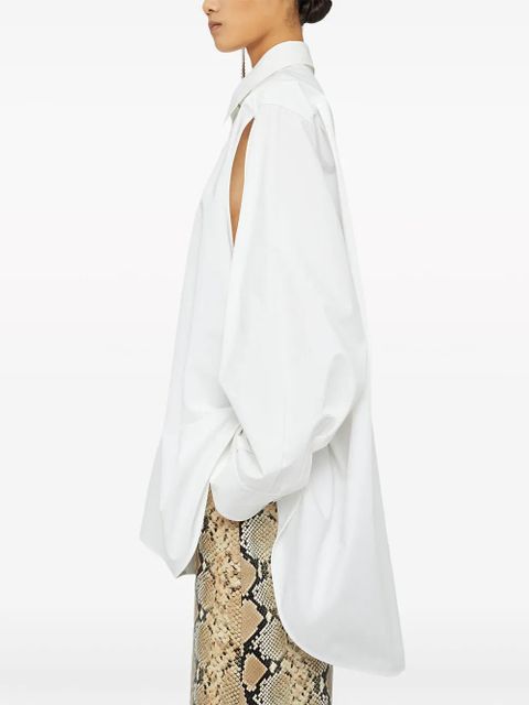 Jil Sander cut-out oversized shirt - White - zdjęcie produktu nr 2