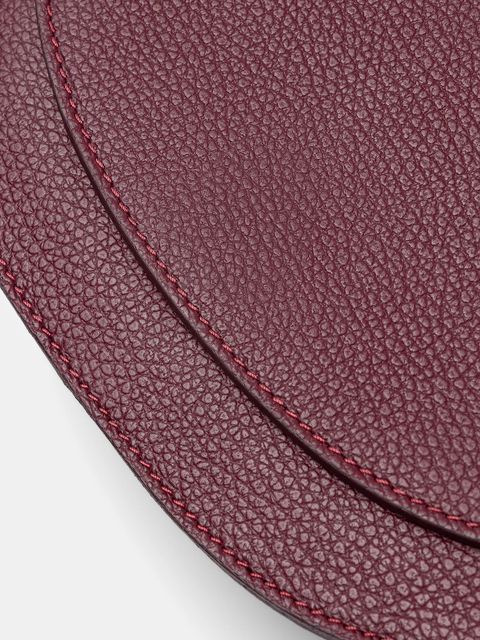 Answear.LAB torebka skórzana kolor bordowy