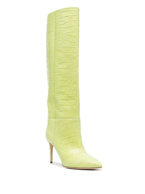 Paris Texas knee high 85mm stiletto boots - Green - zdjęcie produktu nr 2