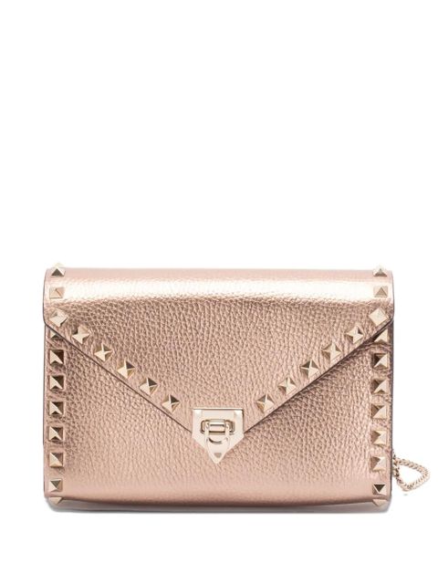 Valentino Garavani Rockstud leather satchel bag - Pink - zdjęcie produktu nr 1
