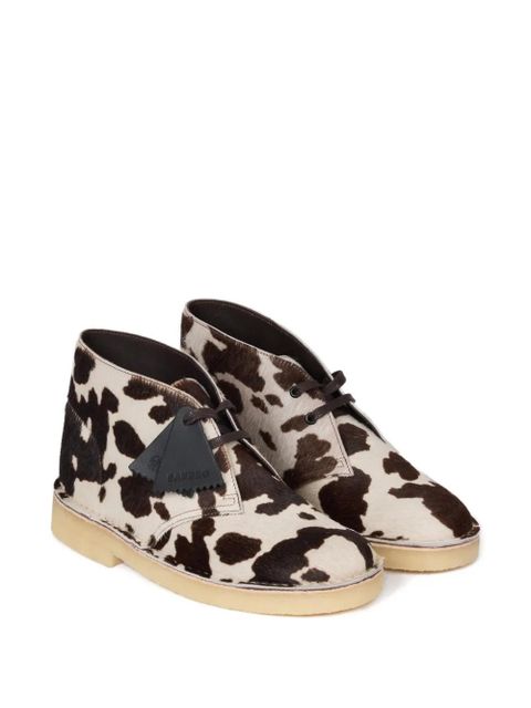 SANDRO x Clarks Originals desert boots cuir - White