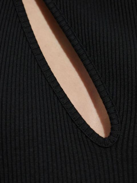 AMIRI one-shoulder keyhole top - Black