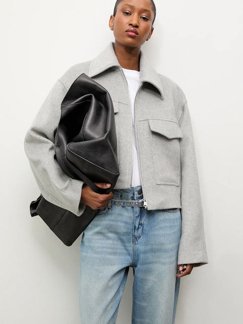 Answear.LAB płaszcz wełniany kolor szary - zdjęcie produktu nr 1